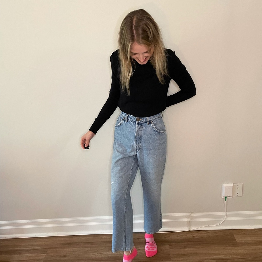 Orange tag Levi Strauss & Co Light Wash mom jeans